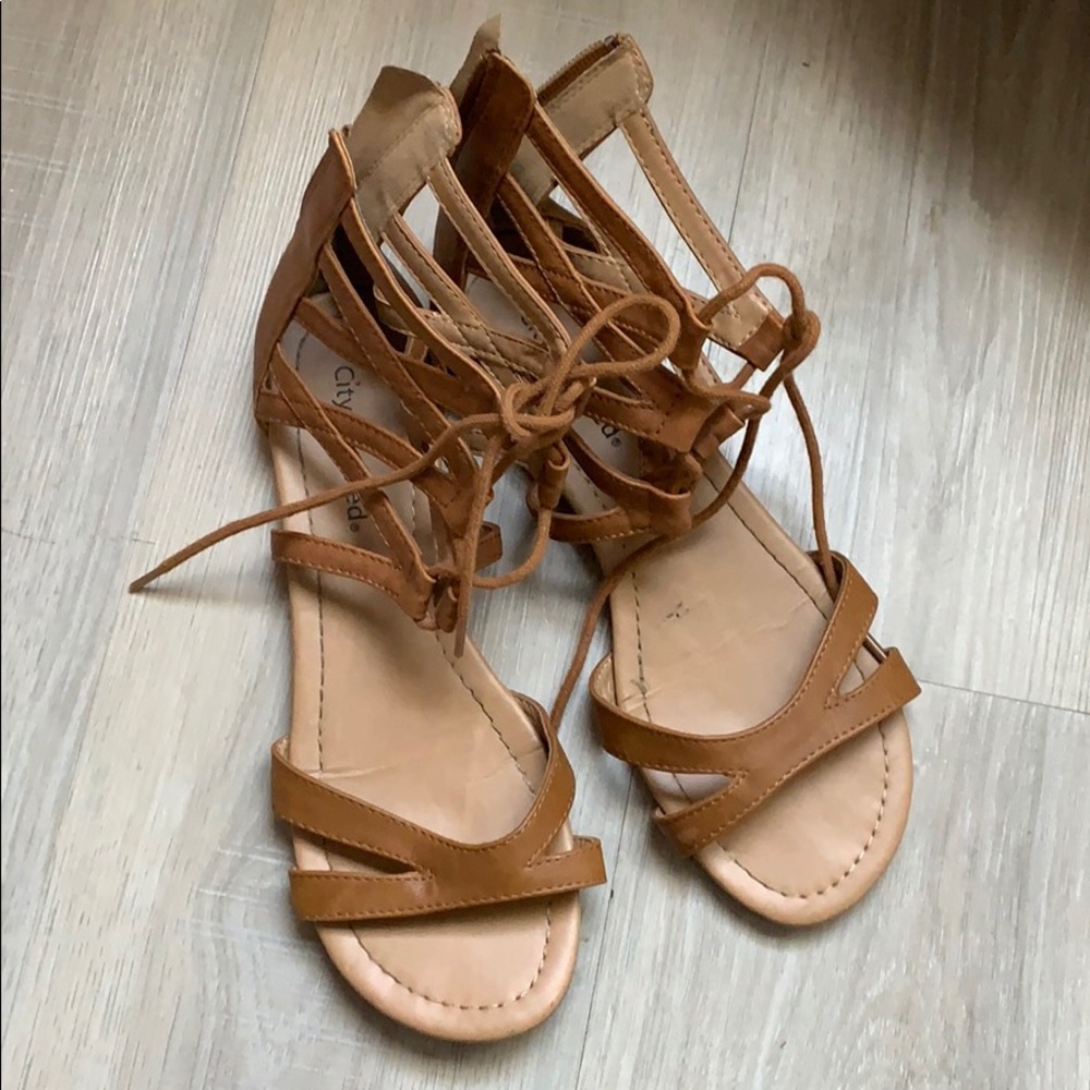 Strappy Sandals w/ Ties